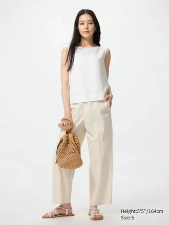 Women’s Cotton Relaxed Ankle Pants