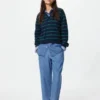 Women’s Cotton Relaxed Ankle Pants | Denim
