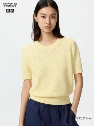 Women’s Cotton Short Sleeve Sweater