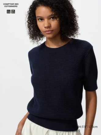 Women’s Cotton Short Sleeve Sweater