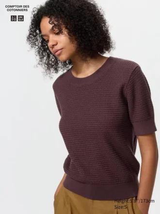Women’s Cotton Short Sleeve Sweater