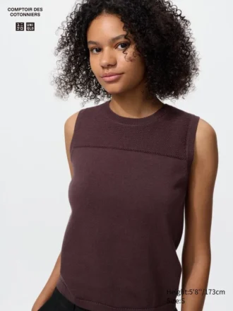 Women’s Cotton Sweater | Sleeveless