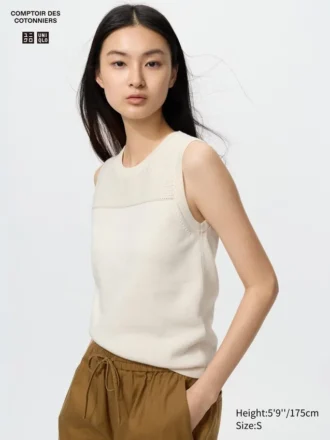 Women’s Cotton Sweater | Sleeveless