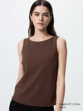 Women’s Crepe Jersey Boat Neck Bra Top