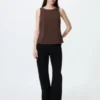 Women’s Crepe Jersey Boat Neck Bra Top