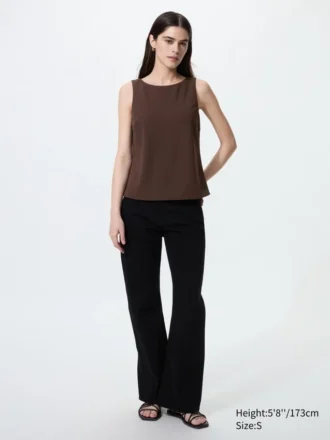 Women’s Crepe Jersey Boat Neck Bra Top