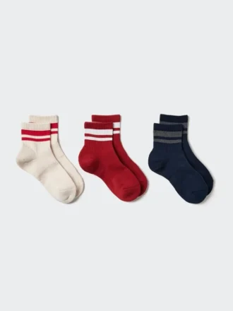 Women’s Crew Pile Socks | 3 Pairs | Striped