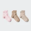 Women’s Crew Ribbed Pile Socks | 3 Pairs