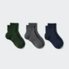 Women’s Crew Ribbed Pile Socks | 3 Pairs