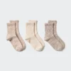 Women’s Crew Slub Socks | 3 Pairs