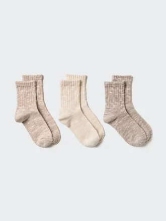 Women’s Crew Slub Socks | 3 Pairs