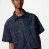 Women’s Denim Boxy Shirt | Half Sleeve