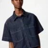 Women’s Denim Boxy Shirt | Half Sleeve