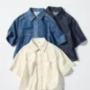 Women’s Denim Boxy Shirt | Half Sleeve