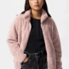 Women’s Fluffy Yarn Fleece Full-Zip Jacket