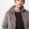 Women’s Fluffy Yarn Fleece Full-Zip Jacket