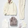 Women’s Fluffy Yarn Fleece Full-Zip Jacket