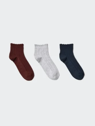 Women’s Frill Short Socks | 3 Pairs