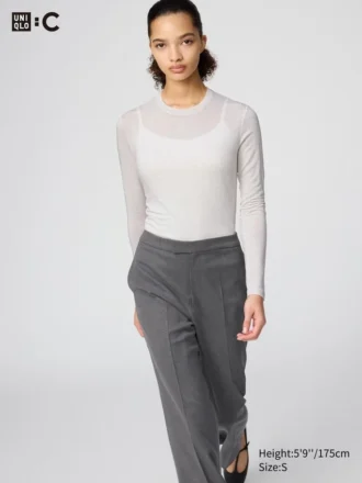 Women’s Heattech Cashmere Blend T-Shirt | Extra Warm