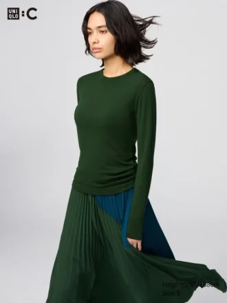 Women’s Heattech Cashmere Blend T-Shirt | Extra Warm