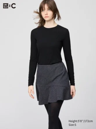 Women’s Heattech Cashmere Blend T-Shirt | Extra Warm