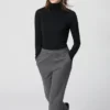 Women’s Heattech Cashmere Blend T-Shirt | Extra Warm | Turtleneck