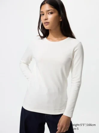 Women’s Heattech Cotton T-Shirt | Extra Warm
