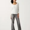 Women’s Heattech Cotton T-Shirt | Extra Warm | Scoop Neck