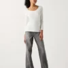 Women’s Heattech Cotton T-Shirt | Extra Warm | Scoop Neck