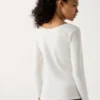 Women’s Heattech Cotton T-Shirt | Extra Warm | Scoop Neck