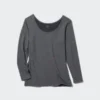 Women’s Heattech Cotton T-Shirt | Extra Warm | Scoop Neck