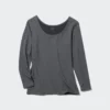Women’s Heattech Cotton T-Shirt | Extra Warm | Scoop Neck