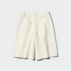 Women’s Jersey Pleated Long Shorts