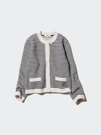 Women’s Knitted Short Jacket | Striped