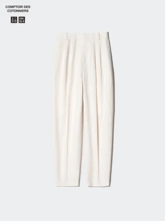 Women’s Linen Blend Barrel Leg Pants