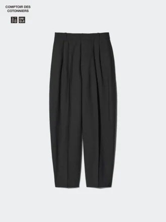 Women’s Linen Blend Barrel Leg Pants