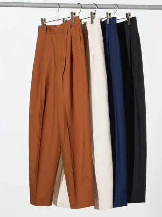 Women’s Linen Blend Barrel Leg Pants