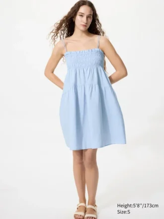 Women’s Linen Blend Camisole Dress