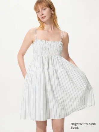 Women’s Linen Blend Camisole Dress | Striped