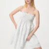 Women’s Linen Blend Camisole Dress | Striped