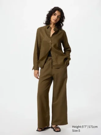 Women’s Linen Blend Easy Pants