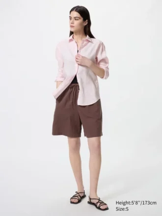 Women’s Linen Blend Easy Shorts