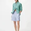 Women’s Linen Blend Easy Shorts | Stripe