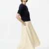 Women’s Linen Blend Flare Skirt
