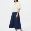 Women’s Linen Blend Flare Skirt