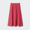 Women’s Linen Blend Flare Skirt