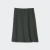 Women’s Linen Blend Midi Skirt | Short