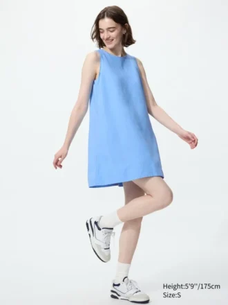 Women’s Linen Blend Mini Dress