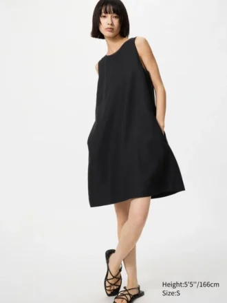 Women’s Linen Blend Mini Dress