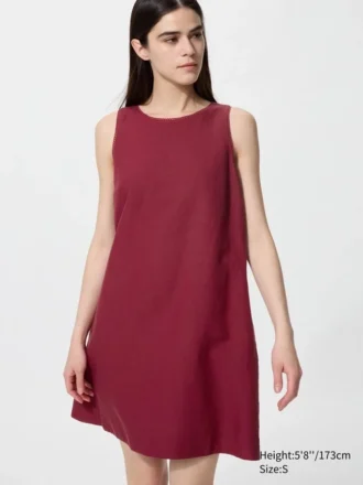 Women’s Linen Blend Mini Dress